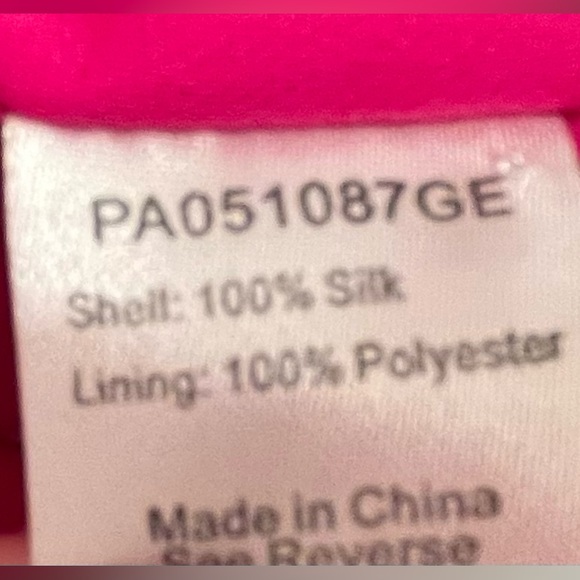 Parker Pink Silk Too! Size Small - Picture 4 of 5